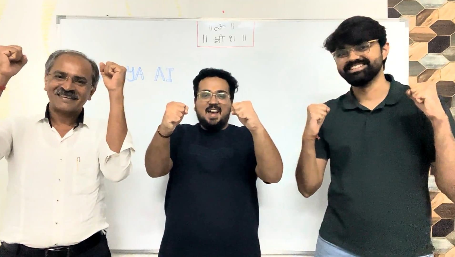 Kaaya AI co-founders — Satish, Veeraj, and Aayush